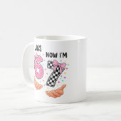 Mug J'avais 6 ans maintenant j'ai 7 ans jolis chiffres (Devant gauche)