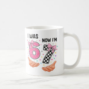 Mug J'avais 6 ans maintenant j'ai 7 ans jolis chiffres