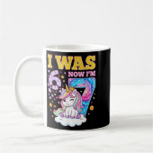 Mug J'avais 6 ans Maintenant j'ai 7 ans Licorne Fille (Gauche)