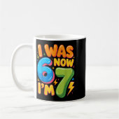 Mug J'avais 6 ans maintenant j'ai 7 ans Six Sept 7e an (Gauche)