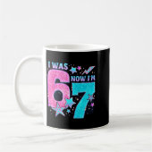 Mug J'avais 6 ans maintenant j'ai 7 ans Six Sept Drôle (Gauche)