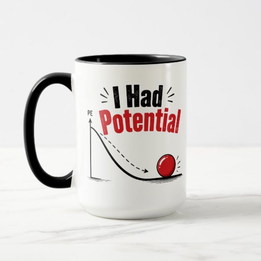 Mug J'avais de l'humour de physique potentiel (Gauche)