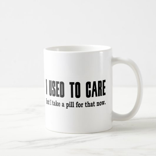 Mug J'avais l'habitude de m'inquiéter. Mais je prends (Droite)