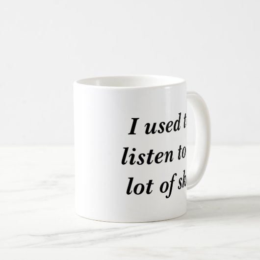 Mug J'avais l'habitude d'écouter beaucoup de ska (Devant droit)