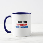 Mug J'avais l'habitude d'être républicain, puis je (Gauche)