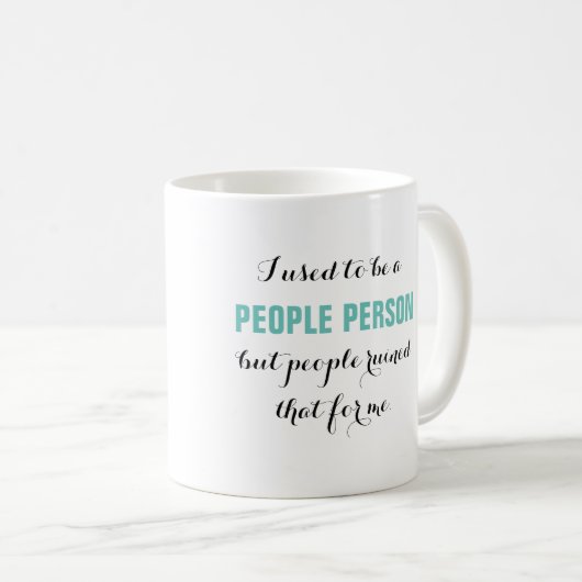 Mug J'avais l'habitude d'être une personne de (Devant droit)
