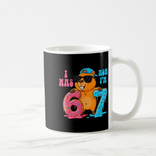 Mug J'avais six ans maintenant j'ai sept ans 6 7 Capyb (Droite)