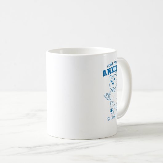 Mug J'Avais Un Sticker Anxiété (Devant droit)