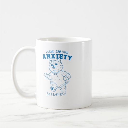 Mug J'Avais Un Sticker Anxiété (Gauche)