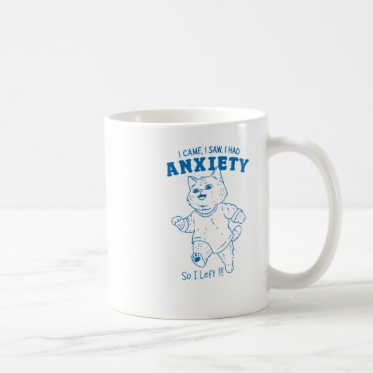 Mug J'Avais Un Sticker Anxiété (Droite)