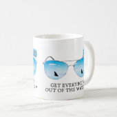 Mug JAWS 50th Sortez de l'eau ! (Devant droit)