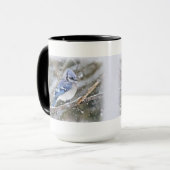 Mug Jay Bleu en Noël de neige (Devant gauche)