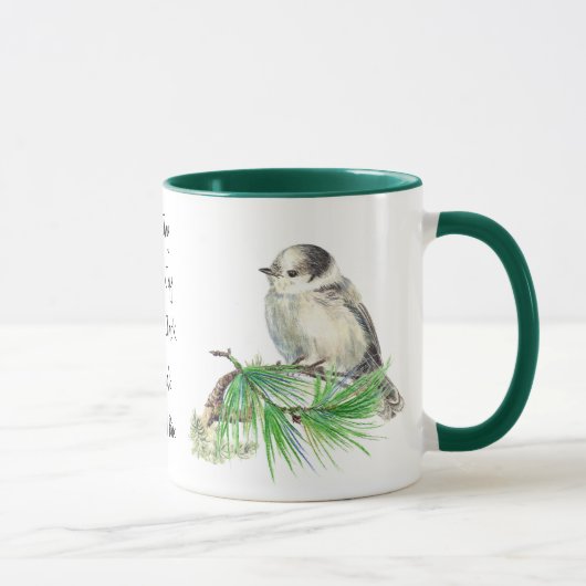 Mug Jay gris gris d'oiseaux du Canada, Jack Whiskey (Droite)