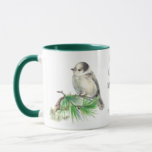 Mug Jay gris gris d'oiseaux du Canada, Jack Whiskey (Gauche)