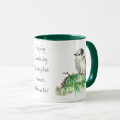 Mug Jay gris gris d'oiseaux du Canada, Jack Whiskey (Devant droit)