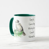 Mug Jay gris gris d'oiseaux du Canada, Jack Whiskey (Devant gauche)