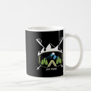 Mug Jay Peak Vermont Ski Skier Ski Ski Goggets Et Pole