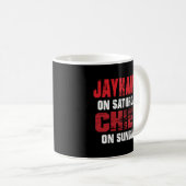 Mug Jayhawk Le Samedi Chef Le Dimanche Drôle Cadeau Ka (Devant droit)