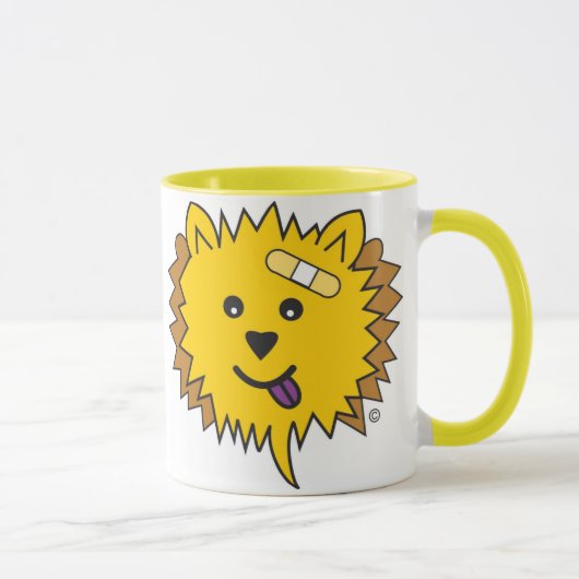Mug JayJay le jaune de visage de bouffe (Droite)