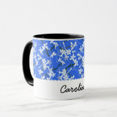 MUG JAZMINE FOCUS CERULEAN & NOIR (Devant gauche)