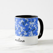 MUG JAZMINE FOCUS CERULEAN & NOIR (Devant droit)
