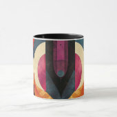 Mug Jazz Age Retro Design abstrait (Centre)
