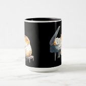 Mug Jazz classique Orange Chat Jazz Piano Lecteur Clav (Centre)