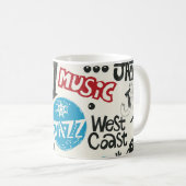 Mug Jazz Doodle : Mélange de Musique Eclectique (Devant droit)