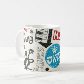 Mug Jazz Doodle : Mélange de Musique Eclectique (Devant gauche)