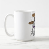 Mug Jazz Drum Kit : Ensemble de tambours violets perso (Gauche)