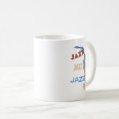 Mug Jazz Saxophone Art moderne (Devant droit)