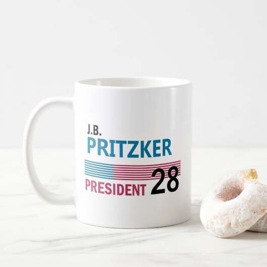 Mug JB Pritzker 2028 (Avec donut)