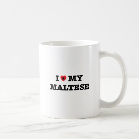 Mug J'Coeur Mon Maltais (Droite)