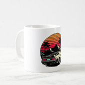 Mug JDM voiture Japonaise Retro Voiture Racine Driftin (Devant gauche)