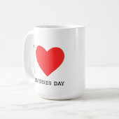 Mug Je adore la Saint-Valentin  (Devant gauche)