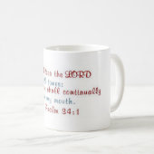 Mug Je bénirai le seigneur (Devant droit)