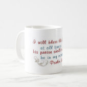 Mug Je bénirai le seigneur (Devant gauche)