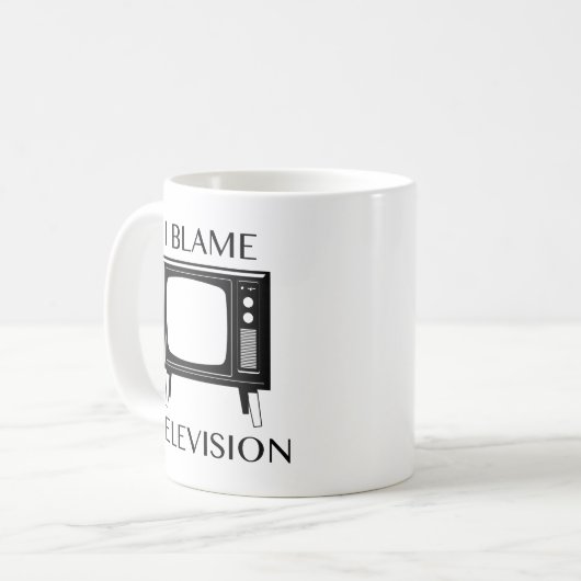 Mug Je blâme la télévision (Devant gauche)