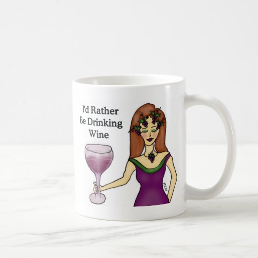 Mug Je boirais plutôt du vin (Droite)