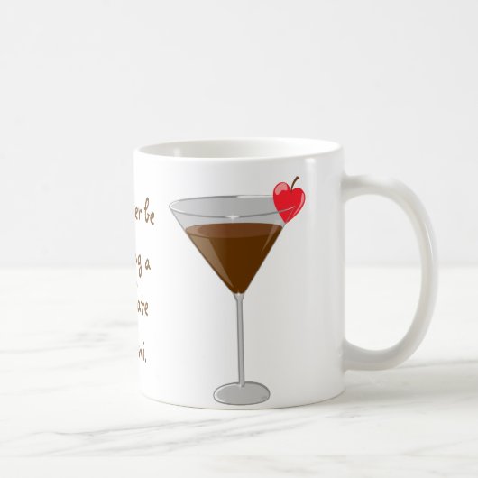 Mug "Je boirais plutôt un martini de chocolat (Droite)