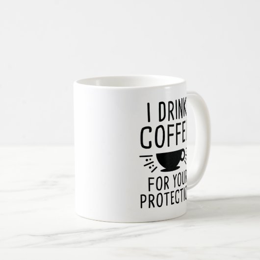 Mug Je Bois Du Café (Devant droit)