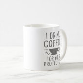 Mug Je Bois Du Café (Devant droit)