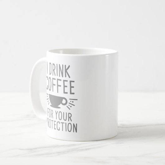 Mug Je Bois Du Café (Devant gauche)