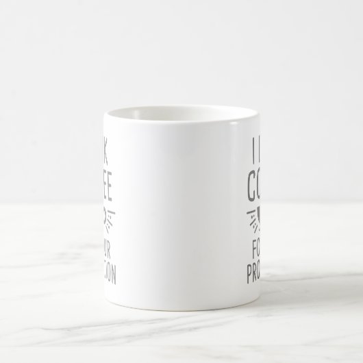 Mug Je Bois Du Café (Centre)
