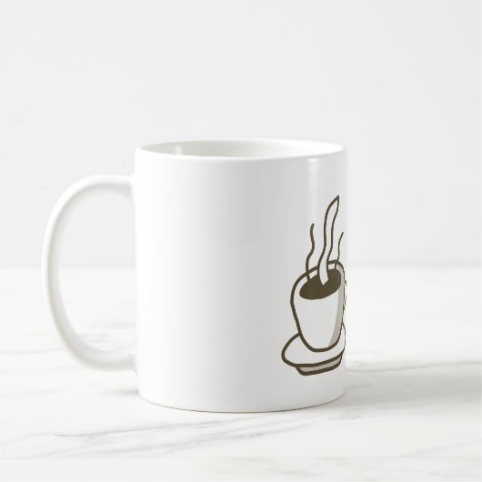 Mug Je bois du café à Java Junction personnalisable (Gauche)