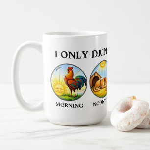 Mug Je Bois Uniquement Le Matin Midi Soir Et Nuit