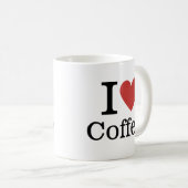 Mug JE ❤️ Café PERSONNALISABLE (Devant droit)