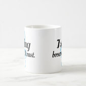 Mug Je chante puisque je dois cadeau de musique (Centre)