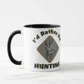 Mug Je chasserais plutôt le chasseur de cerfs communs (Gauche)