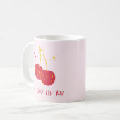 Mug Je Cherry-Ish Vous Drôle Chose Puns Valentines Caf (Devant gauche)